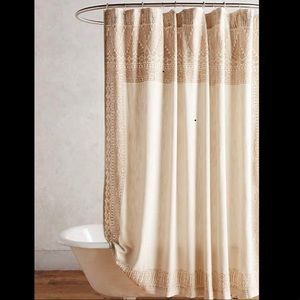 Anthropology Neutral Tone Shower Curtain